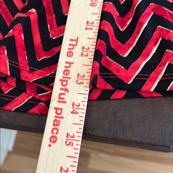 Lauren Ralph Lauren Red Midi Dress with V-Neck and Flutter Sleeves - Picture 9 of 11